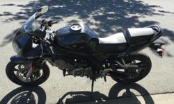 For sale is my 2006 Suzuki SV650S. It is in good condition and has less than 30,000 kms. It has been regularly maintained with oil changes, etc. New tires, chain and sprockets completed in 2013. Rode only approximately 500 km last year. Included is a