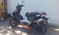 Make
Aprilia
Year
2007
kms
13000
This is a 2-stroke, water cooled, fuel injected scooter. Has on board computer and diagnostic indicators. It has an up graded exhaust for high performance.
I have several other scooters and need more room in my shop. This