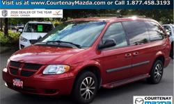 Make
Dodge
Model
Grand Caravan
Year
2007
Colour
Red
kms
193580
Trans
Automatic
Price: $5,999
Stock Number: P4258B
Interior Colour: Grey Cloth
BC Vehicle - Power Windows - Power Locks - CD Player - Side Steps - Roof Racks - and More! This 4 Speed Automatic