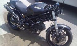 2007 Ducati Monster 695
Mint condition Ducati Monster with lots of upgrades.  Bike is flat back with carbon fiber Termignoni dual exhaust (look at price on it's own).  Clip-on handle bars, bar-end mirrors, upgraded turn signals, dual angel eye halo lights