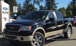 Make
Ford
Model
F-150
Year
2007
Colour
Black
kms
123127
Trans
Automatic
Price: $20,989
Stock Number: 16276A
Interior Colour: Tan
Engine: 8 Cylinder Engine
Fuel: Gasoline
Not just a pretty truck this 2007 F-150 Lariat has lots of what you want, from cruise