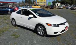 Make
Honda
Model
Civic Coupe
Year
2007
Colour
Taffeta White
kms
175000
Trans
Manual
2007 Honda Civic Coupe Ex, 1.8L 4CYL, 5 Speed, One Owner Bought New From Discovery Honda In Duncan, The Ex Model Is The 4Th Model Up From The Base Model, 50MPG HWY!