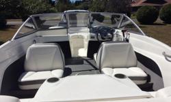 2008 175 Bayliner 50 hours in like new condition.
135 HP MerCruiser, galvaized trailer,bilg pump, oil presure speedo, tac, fuel and battry gauges. This boat has always been stored undercover and in a garage in the winter.