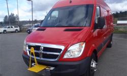 Make
Dodge
Model
Sprinter
Year
2008
Colour
Red
kms
101269
Price: $25,600
Stock Number: BC0027081
Interior Colour: Grey
Fuel: Diesel
2008 Dodge Sprinter 3500 170 in WB Dually Diesel High Roof Cargo Van, 3.0L, automatic, RWD, 4-Wheel ABS, cruise control,