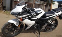 Selling my 2008 honda CBR 125, with just over 2000km on it. Front right signal light has some damage but still works, also has a small crack on left side. Its a great learner bike. Asking $1300 or best offer.