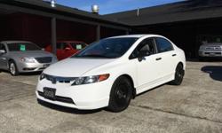 Make
Honda
Model
Civic Sedan
Year
2008
Colour
White
kms
103202
For more information or to schedule a viewing appointment please call, text 250-792-1201 or email sales@autobyoffer.com
2008 Honda Civic
Features include:
- AM/FM stereo
- Bucket seats
- Disk