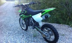 Purchased new in spring 2010 for $4400. 00 from local dealer. kawasaki KX 85, absolutely mint condition. Used only one summer in 2010 season. Has been in storage since. This is an excellent deal on a like new bike. Must see. $2750.00 obo.