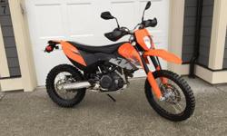 KTM 690 ENDURO 7000km lots of upgrades. WINGS EXHAUST, Unifilter, NEW TK80 TIRES BATTERY. Full service at 6500km. Trade for interesting street bike. Obo. Make an offer.