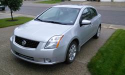 Make
Nissan
Model
Sentra
Year
2008
Colour
Grey
kms
156500
Trans
Automatic
One owner vehicle in very good condition, very clean.
156,500 km.
Features CVT transmission, A/C, sun roof, steering wheel audio and and cruise control buttons, bluetooth, remote