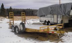 2008 PJ Car Hauler Trailer.  10,000 lb, 18 ft with beaver tail and ramps.   Excellent trailer for hauling your vehicle, ETV, Snowmobiles, Skidsteer,  small tractor etc. 2 5/16 ball, 7 prong plug, trailer brakes.  Approx $4400 new plus the taxes.
Asking