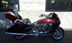 Check out this 2008 Victory Vision Premium with only 24,009 km. Set up for all your touring needs. Come down to Action Motorcycles 1234 Esquimalt Rd to see it or give our sales team a call. 250-386-8364