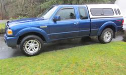 Make
Ford
Model
Ranger
Year
2009
Colour
Blue
kms
85500
Trans
Manual
2009 Ford Ranger 4x4 Sport, 4.0L V-6, Box Liner, Canopy and Tonneau Cover, CD/MP3 Player with AUX input, Manual Windows and Locks, Grey Cloth Seats, A/C. Class 2 receiver hitch, Wired for