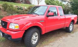 Make
Ford
Colour
Fire Torch Red
Trans
Manual
kms
193300
Recently bought a full size truck and I'm looking to sell this Ranger. Im the original owner, this truck has never had any accidents, runs great and has always been very reliable.
Truck comes with a