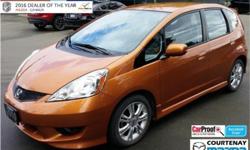 Make
Honda
Model
Fit
Year
2010
Colour
Orange revolution met
kms
41720
Trans
Automatic
Price: $12,999
Stock Number: 16CX35868A
Interior Colour: Grey Fabric
Cylinders: 4
Fuel: Regular Unleaded
Accident Free - Keyless Entry - AM/FM/CD Player - 12V Adapter -