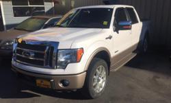 Make
Ford
Model
F-150 SuperCrew
Colour
White
Trans
Automatic
2011 Ford F150 4X4 Super crew, automatic, 102,000km, King Ranch trim level. Off road package. 3.5L six cylinder ecoboost motor. Air conditioning, leather, sunroof, Navigation, Tonneau cover.