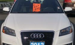 Make
Audi
Model
A3
Year
2012
Colour
White
kms
73000
Trans
Automatic
The 2012 Audi A3 S is the perfect combination of finesse and power. The interior come with leather heated power seats, power heated mirrors, and paddle shifters. The outside is