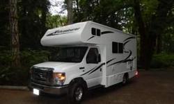 2013 Adventurer 20ft Class C Model 19RK on a 2012 Ford E350 chassis. Peppy 5.4 liter 8 cylinder engine. 104,000 kms. Single axle motor home great for easy driving and easy parking and better fuel economy and so a good motor home for a road trip. Dinette