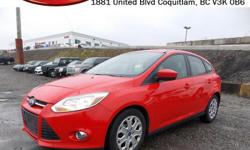 Trans
Automatic
This 2012 Ford Focus SE just came in and is ready to be taken for a test drive! It comes with alloy wheels, fog lights, AM/FM stereo, A/C, CD player, SIRIUS radio, Bluetooth, reverse sensors, power windows/locks/mirrors, steering wheel