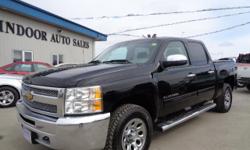 Make
Chevrolet
Model
Silverado 1500
Year
2013
Colour
Black
kms
155951
Trans
Automatic
2013 CHEVROLET SILVERADO LS 1500 4.8L 8cyl Auto 4WD
Our dedicated sales and financing specialists are here to make your auto shopping experience easy and financially