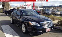 Make
Chrysler
Model
200
Year
2013
Colour
Black
kms
24545
Trans
Automatic
Price: $10,995
Stock Number: FO2761A
Engine: I-4 cyl
Fuel: Gasoline
1 owner local car with very low KMS. It only has 24,545 kilometres . Automatic with power windows and air