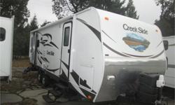 Price: $29,900
will cared for creek side , full winter pack , electric awning , electric tongue jack, popular rear chair model .