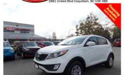 Trans
Automatic
This 2013 Kia Sportage LX comes with alloy wheels, fog lights, tinted rear windows, power locks/windows/mirrors, steering wheel media controls, Bluetooth, dual control heated seats, SIRIUS radio, A/C, AUX/USB/iPod connections, CD player,