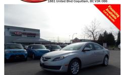 Trans
Automatic
This 2013 Mazda MAZDA6 GS-14 comes with alloy wheels, power locks/windows/mirrors, steering wheel media controls, Bluetooth, CD player, AM/FM radio, rear defrost, A/C and so much more!
STK # 91604A
DEALER #31228
Need to finance? Not a