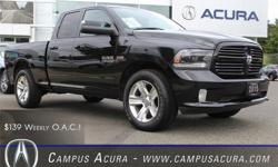 Make
Ram
Model
1500
Year
2015
Colour
Black
kms
7539
Trans
Automatic
Price: $35,900
Stock Number: JA2331
Interior Colour: Black
Cylinders: 8
*JUST ARRIVED AND ONLY $149 WEEKLY OAC*This just-like-new 2015 Ram 1500 4x4 Double Cab Sport is perfect for truck