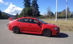 Make
Subaru
Model
WRX STi
Year
2015
Colour
Lightning Red
kms
21000
Trans
Manual
2015 Subaru WRX STI Sport
Local Car, No Accident History
Non smoking car,
Super clean and in great condition.
Fully inspected & detailed.
Call text or email for more
Allan
