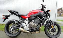 2015 Yamaha FZ-07 Sport Motorcycle - New! $6,760
Ready to have some fun? Whether you are a new rider looking for your first bike or a seasoned rider looking for something lightweight and fun; this bike will make you grin from ear to ear under you helmet.