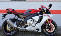 2015 Yamaha YZF R1 Sport Bike * Super clean 2015 R1 * $14500.
Perfect example of an amazing bike. This one-owner, no accident bike looks new with only 6,573km.
Has had the ecu tuned by Flash Tune and one tooth smaller front sprocket, making it better for