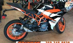 Make
KTM
Year
2018
The 2018 KTM RC 390 is now $1000 off the $5999 MSRP!
$4999 + $850 FT/PDI + $199 Doc Fees/ Tire Levy = $6,048.00 Before tax and $6773.76 All In and Out The Door!
Call Us Today... It wont last long!