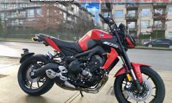 2018 Yamaha MT-09 ABS Sport Motorcycle * Powered by an exciting 847 cc three-cylinder engine! * $9999.
What used to be the FZ-09 is now the MT-09 to match the European model.
Comes Quick-shift-ready, traction control (2 modes and OFF), LED lights, Clutch