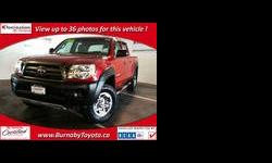 2009 Toyota Tacoma DoubleCab 4x4 - TOYOTA CERTIFIED PRE-OWNED VEHICLE !Automatic Transmission, Air Condition, Powered steering, PowerBrakes, Remote Remote keyless entry, CD. This Toyota truck is completely serviced andsafety checked. You will find the