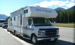 Year: 2001
Model: 24" Slumber Queen RV - Anniversary Edition
Condition: Good
Sleep: 6
Fridge, Microwave, automatic transmission, towing package, two 80w solar panels = 160 W, good tires, one house battery, washroom/bathroom with bathtub, very clean and