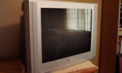 This is a 4 year old 27 inch Samsung tv - it is not a flat screen.  It comes with a remote.  It is in excelent condition.  I am selling because we don't have the space for it.  It would make an good tv for basement or cottage.