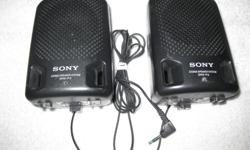 sony stereo speeker system - speekers # srs-ps 25.00 / 2 rcs surround sound speekers # rs 2533 - 25.00