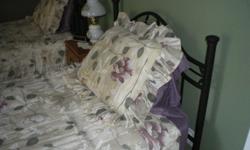 2 Single Beds. Price includes head boards, bed spreads, 2 sets of sheets and blankets.