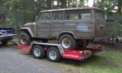 Make
Toyota
Model
Land Cruiser
2 Toyota Land Cruisers FJ 45 LV 5 door wagons, very rare! 1966 and 1967. One in good restorable condition and the other is strictly for parts. These are one of the coolest cruisers made. This will be an awesome project for