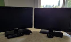 1 RCA 19" HD and 1 Isignia 19" HD RCA comes with remote other unfortunately not, but will work with universal remote. Both have dual HDMI inputs, Both work very well, have great picture and sound. Selling each for $60 or both for $100.Great for the