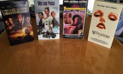 Some Classic VHS tapes including:
- War and Peace (2 VHS set)
- The Odd Couple
- The Sundowners
- Mrs. Doubtfire
- Whispers
- Apollo 13
- Pirates Of The Caribbean
$1 each or all 7 for $5
Call / text 250-812-1629 or reply by e-mail