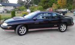 Make
Chevrolet
Year
1997
Colour
black
kms
164000
I am very sorry to see this car gone but due to up coming surgery I am selling my monte carlo.
Power everything
low kms for the year
2 door coupe style
sunroof
4 speed
automatic
Remote start
This is a very