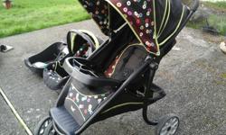 Like new Lux Stroller ,with infant car seat(up to 22lbs),and additional base so you can have in another car.All in very good condition.Aprox $300 new.$75 OBO...Call Cal to view at 250-652-5774.