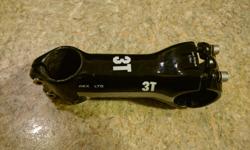 I have a used (barely) 3T ARX LTD Carbon handlebar stem. The equivalent (i.e. current model) can be found on probikekit.ca for $270.99 + tax + shipping. Asking for $129 or best offer.
It looks absolutely amazing on a bike.
Specifications:
Weight: 118 g