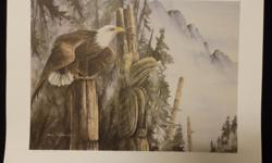 50 % OFF SUE COLEMAN POWER OF THE EAGLE ARTISTS PROOF LIMITED EDITION. As new perfect condition for framing. Power of the Eagle artists proof #08 50 artists proofs and 350 limited editions, this image was released in 1988 it measures 20" by 26" Please
