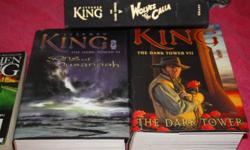 2 soft cover 1408 and Cell and 3 hard cover never read Dark Tower v, vl, vll