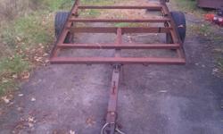 5X8 Utility trailer, never finished, 15 inch tires new lights - Call 613-540-4163 Just add deck.