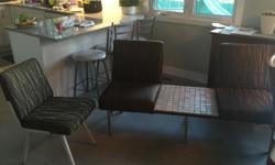 Vintage 70s two-seat sette and chair. Great condition.
Call, email or text.
