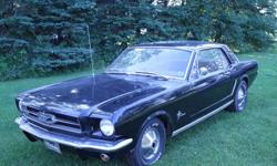 1965 Ford Mustang has 6 cylinder auto. Also have 1966 289 cu in engine complete with headers to drop in.