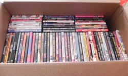 85 DVD movies for sale, both newer and older titles included. Very good cond.  Sell all 85 for $150
 
We also have some box season sets.  OC seasons 1-4, $15 each or full set $50.  Desperate housewives season 1 and 2 $15 each and first 4 UFC DVDS (set)